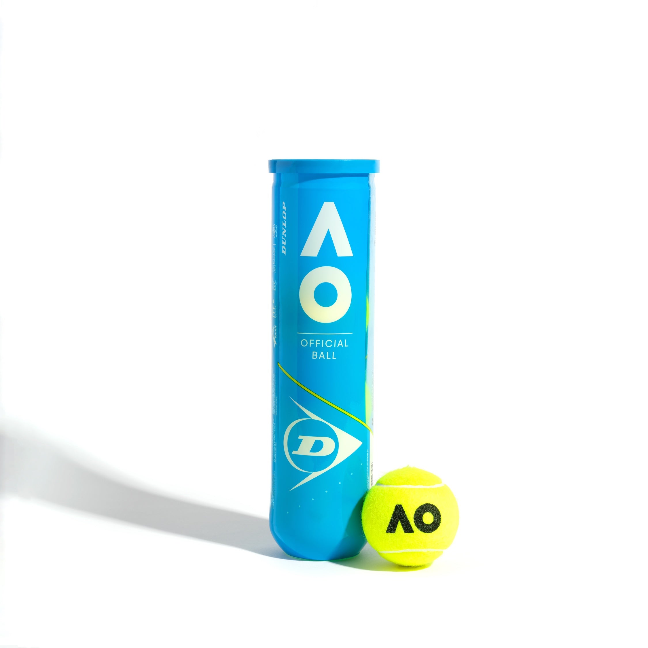 AO Dunlop Tennis Ball Can Front View Ball