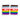 A pair of multicolored wristbands with the AO logo on them, featuring a rainbow design on a white background.