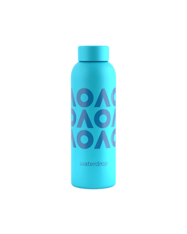 Australian Open waterdrop® Lifestyle Water Bottle Medium - Light Blue - Front