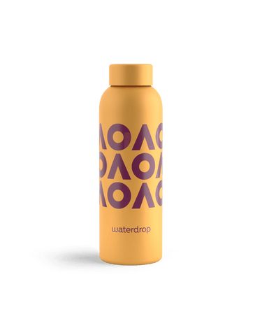 Australian Open waterdrop® Lifestyle Water Bottle Medium - Orange - Front