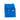 A folded blue rain poncho with a drawstring hood and the 'AO' logo on the front.