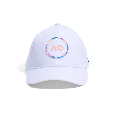 Cap White Round Logo Front View