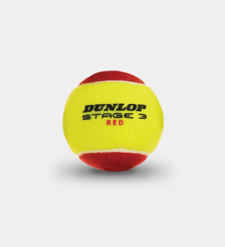 Tennis Balls - Dunlop Stage 3 Red (12 Pack)