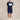 Navy Men's T-Shirt AO Polo Full Length Model View