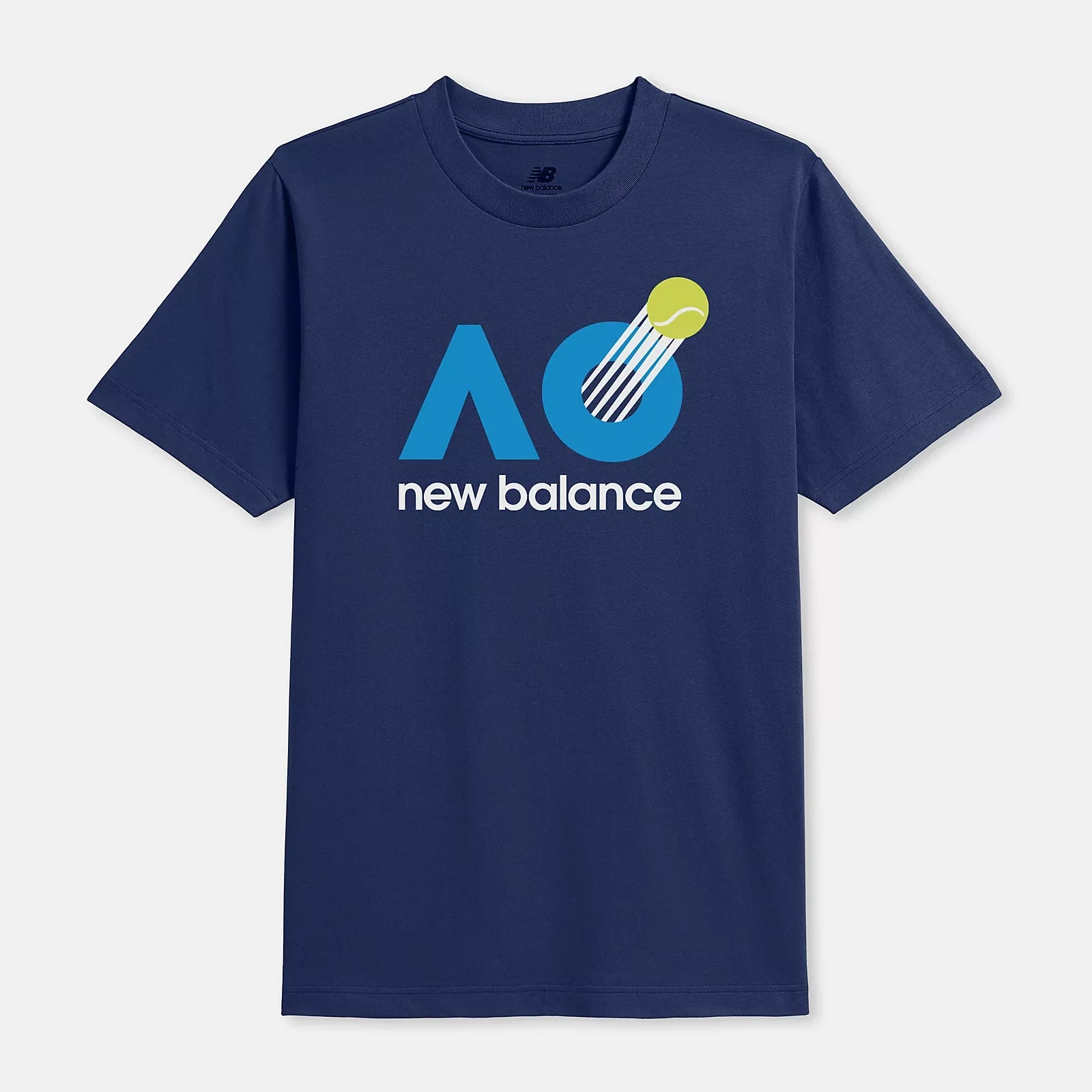 New Balance Women's Navy T-Shirt with AO Logo Print