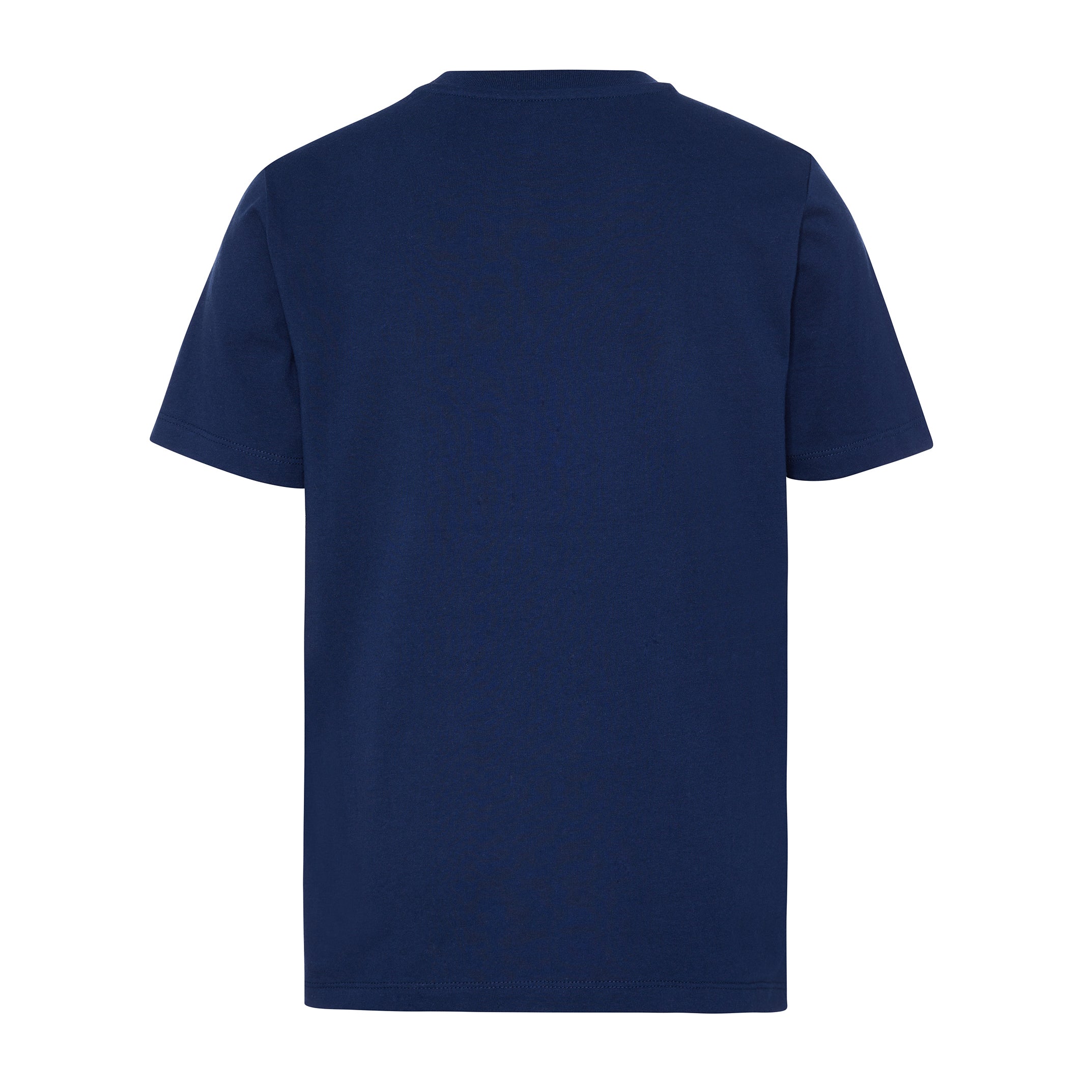 Boy's Navy T-Shirt Tennis Ball Logo Back View