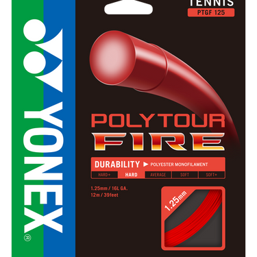 Racquet String - Polytour Fire 125 - Set