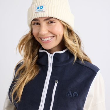 Australian Open Cotton Fisherman Knit Beanie