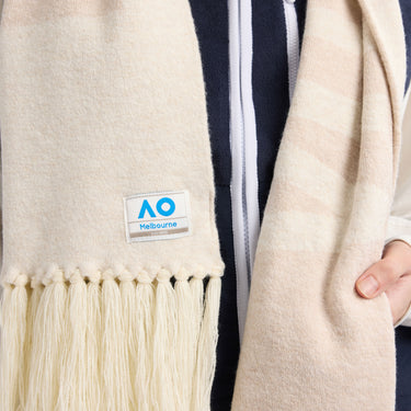 Australian Open Knit Scarf White