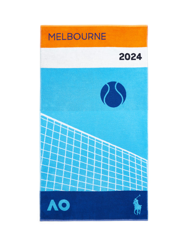 Australian Open Player Towel Blue AO Official Store