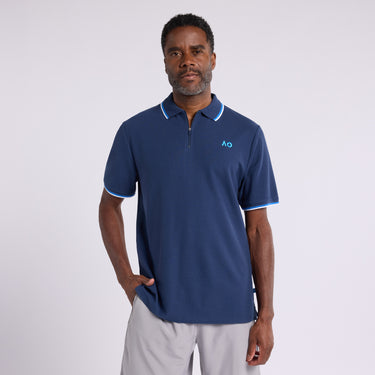 Men's Polo Half-Zip AO Logo