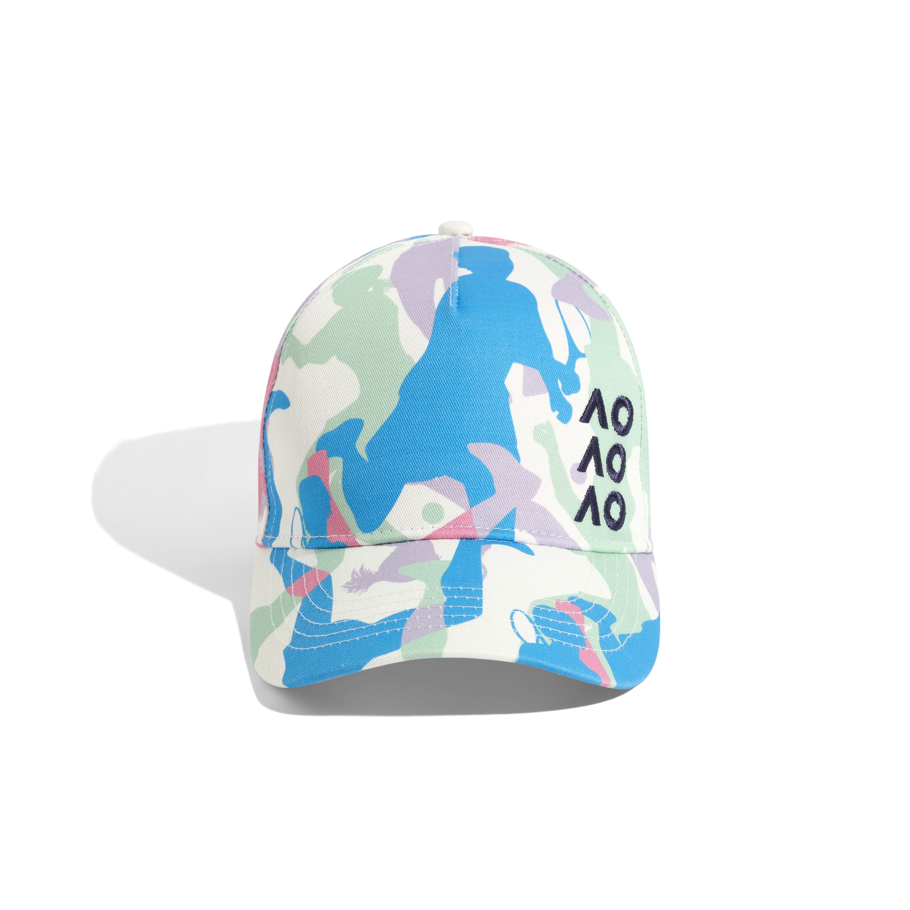 Cap Blue Player Camouflage Front View