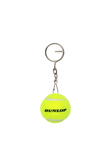 Keyring Yellow Tennis Balls Back View with Dunlop logo.