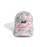 Kid's Pink Cap Floral Print Front View