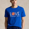 Blue Men's T-Shirt Love Australian Open Front View