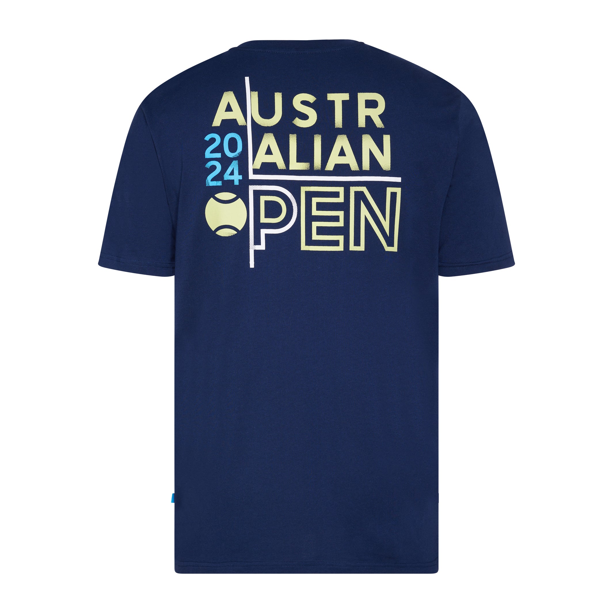 Men's Navy T-Shirt Australian Open 2024 Back View