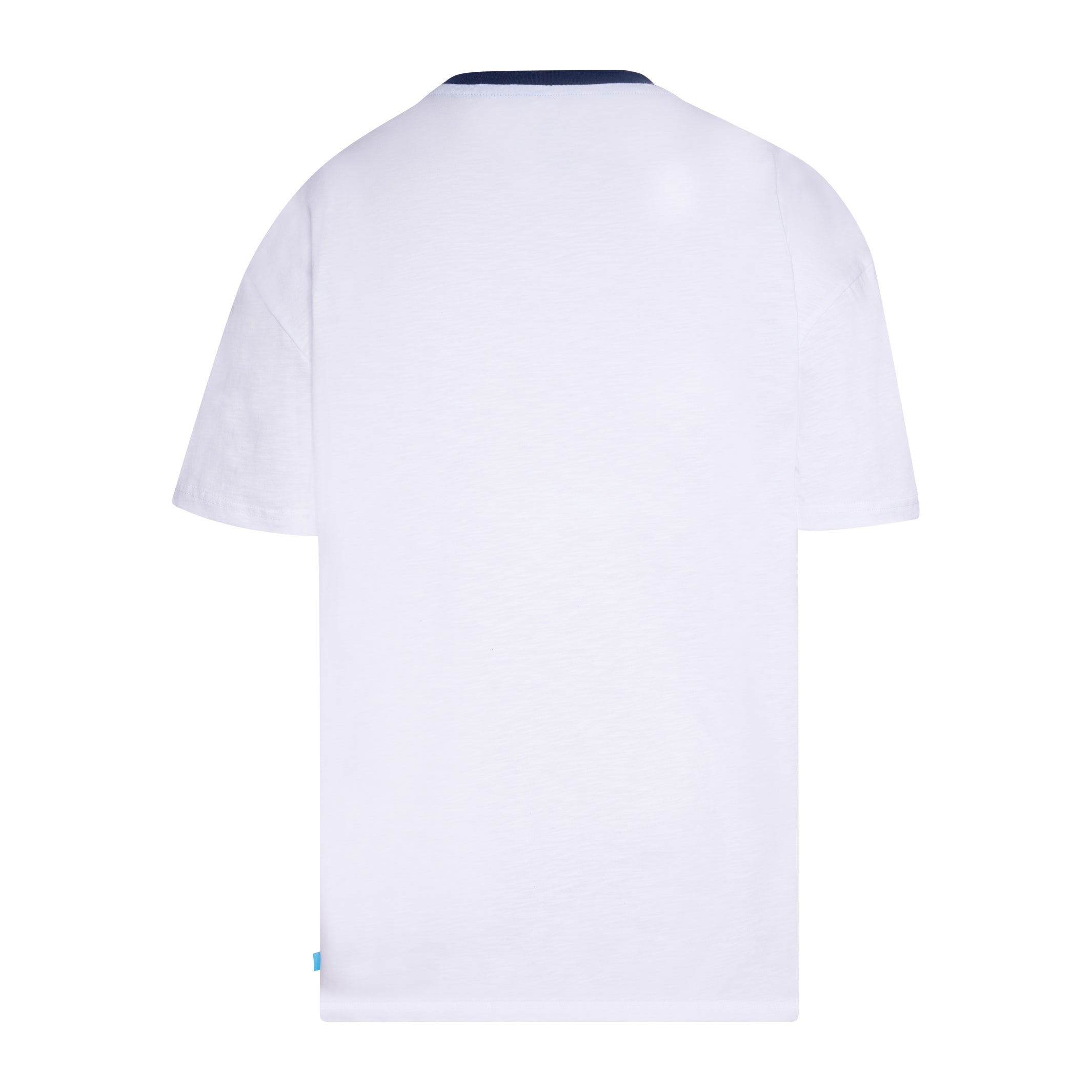 Men's White T-Shirt Camouflage Pocket Back View