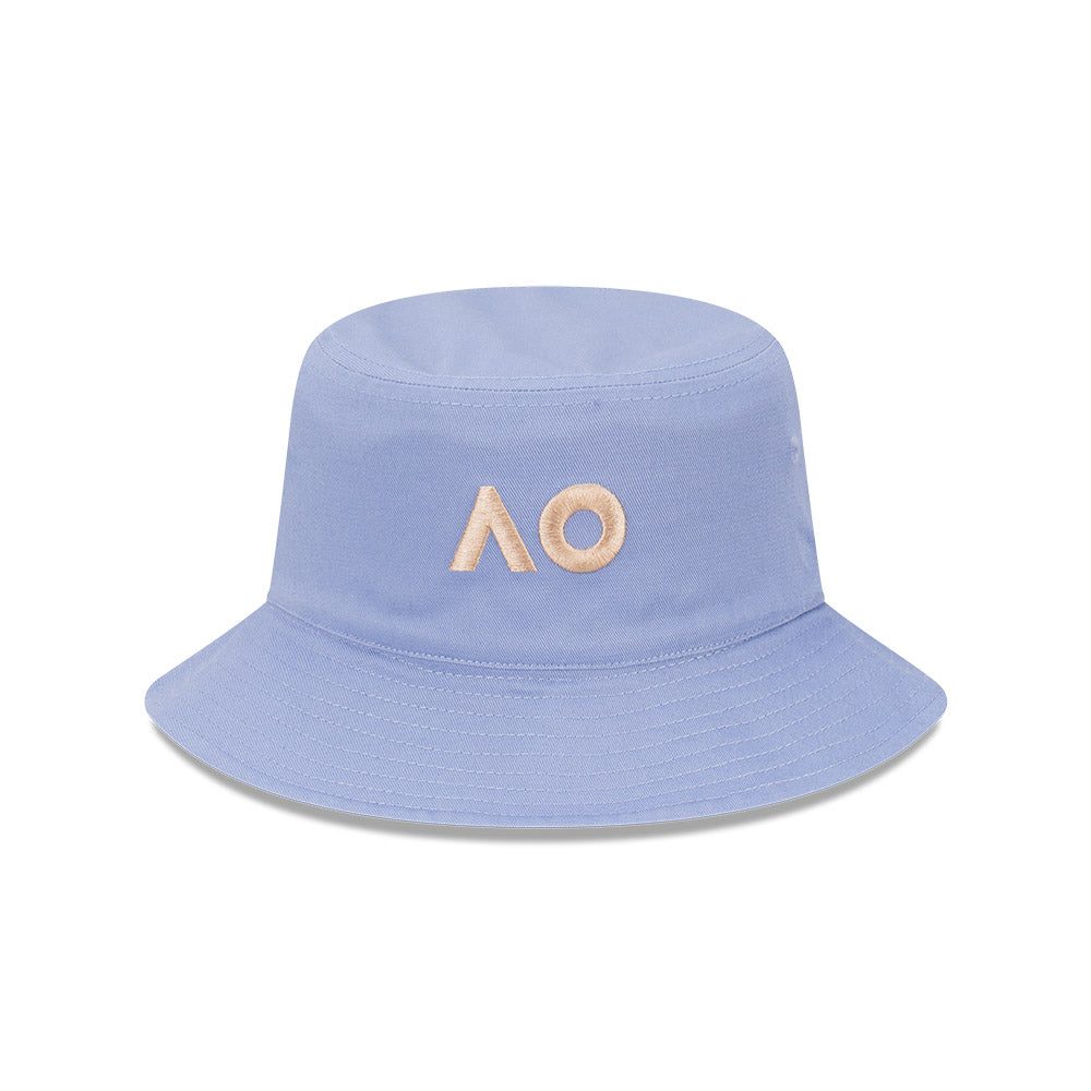 New Era Purple Bucket Hat Reversible Front View