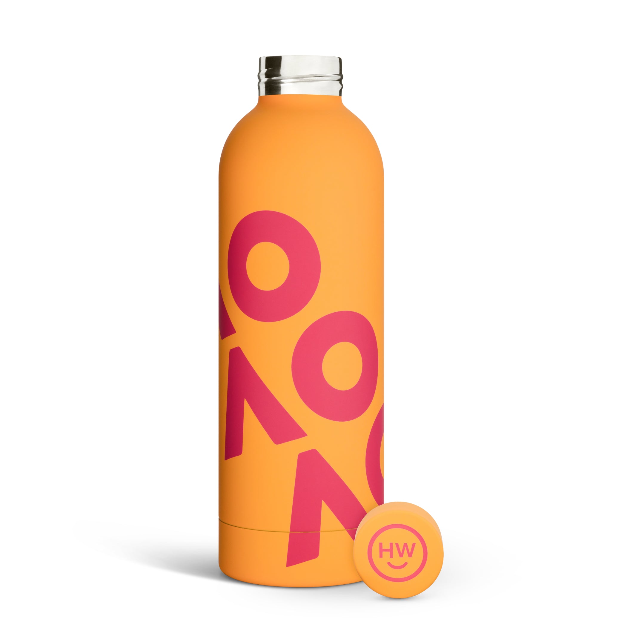 Orange Drink Bottle Pastel 550ml Open