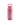 Gradient pink water bottle on a white background
