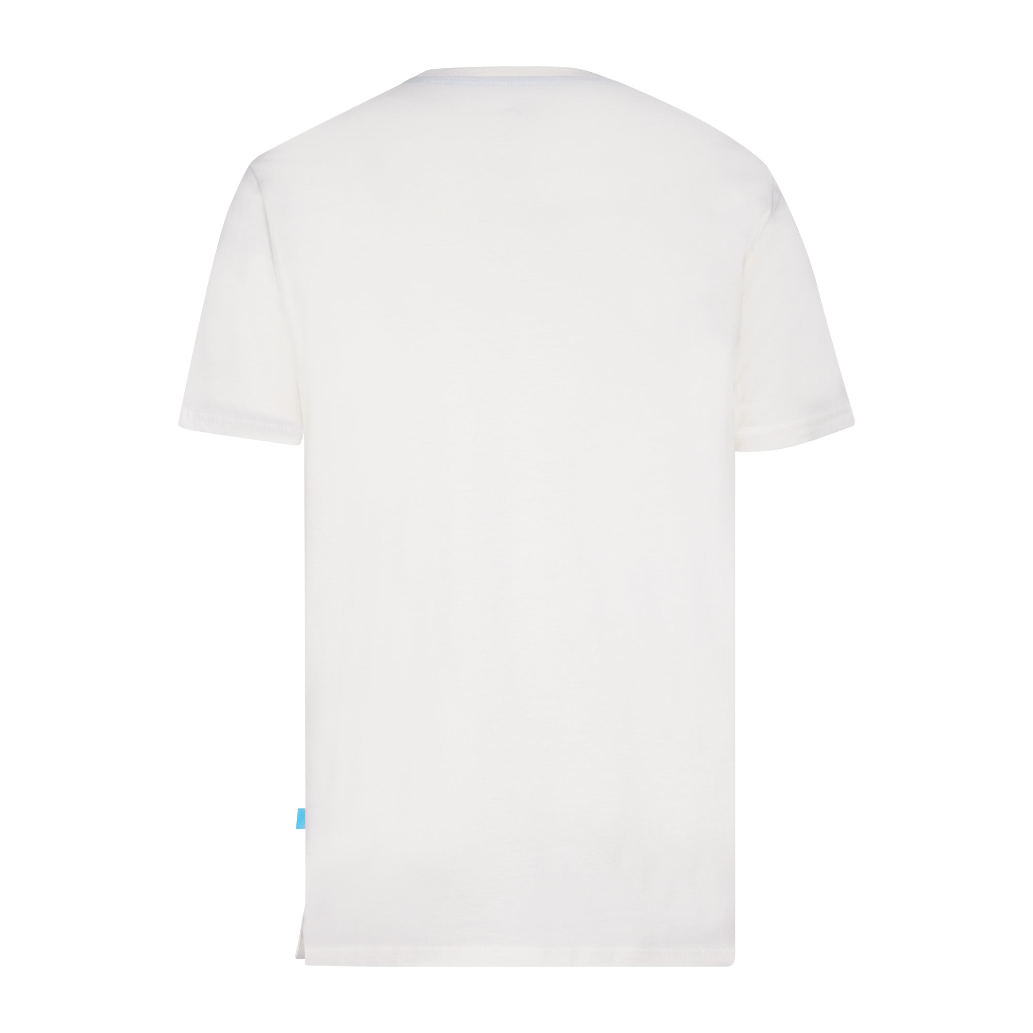 Men's Cream T-Shirt Court Print Back View