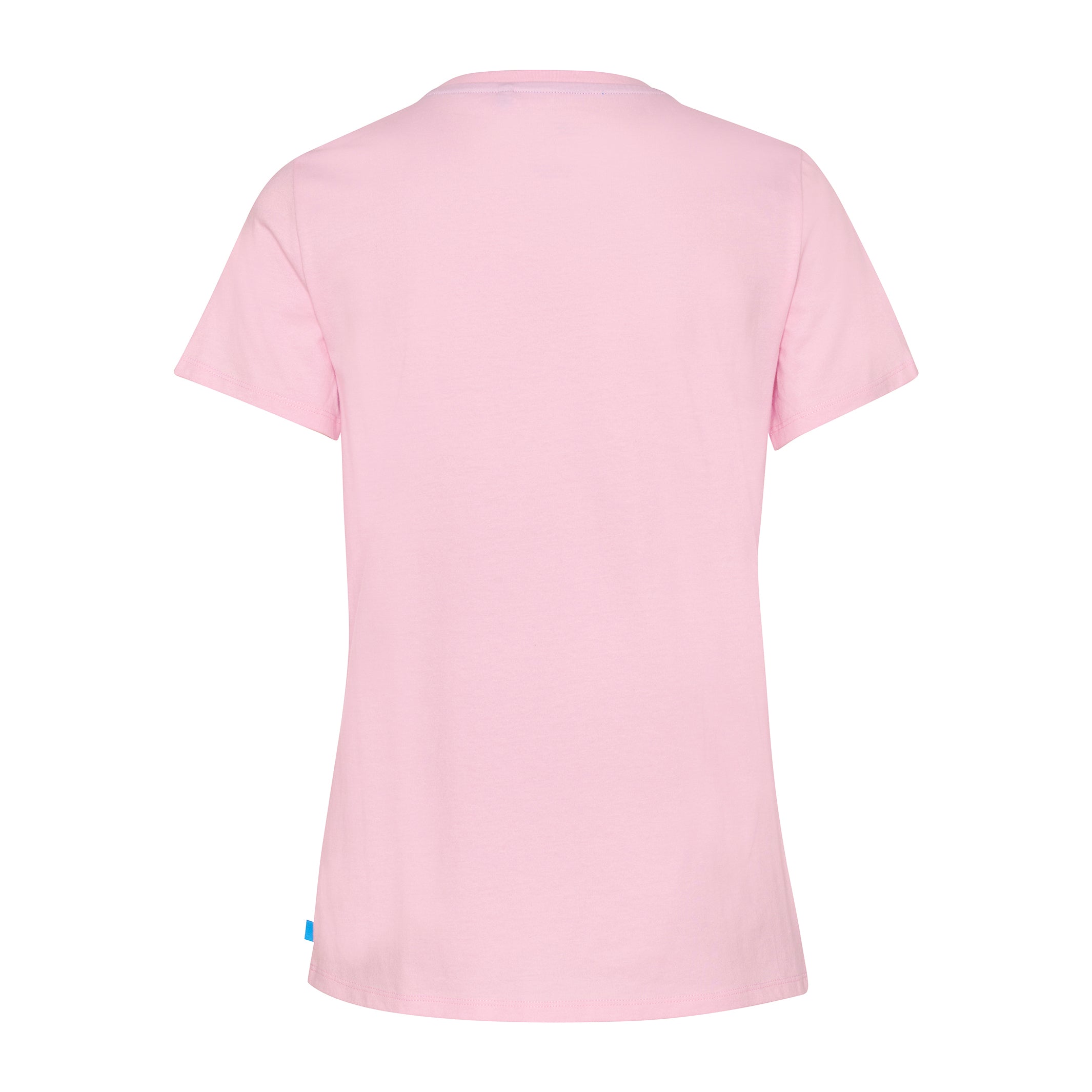 Women's Pink T-Shirt Flower Logo Back View