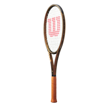 front view of wilson pro staff 97 with the copper iridescent matte finish racquet frame