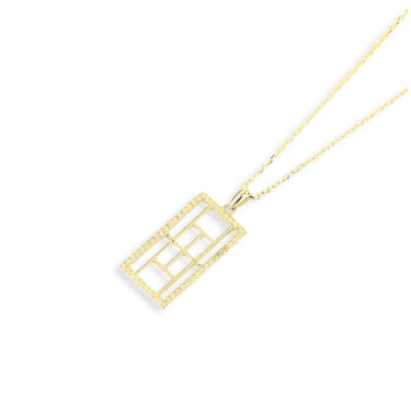 Australian Open Tennis Court Pendant