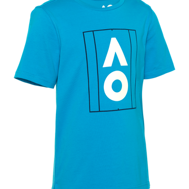 T-Shirt - Boy's Blue AO Court Print - Kids