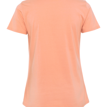 T-Shirt - Women's Flower Logo Print - Pink
