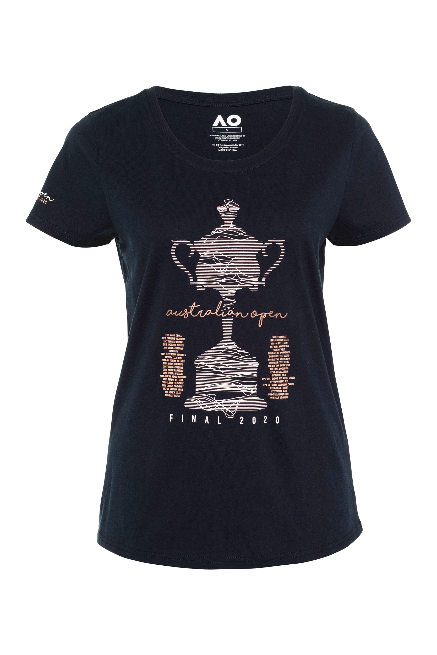 T-Shirt - Women's Trophy Print - Navy