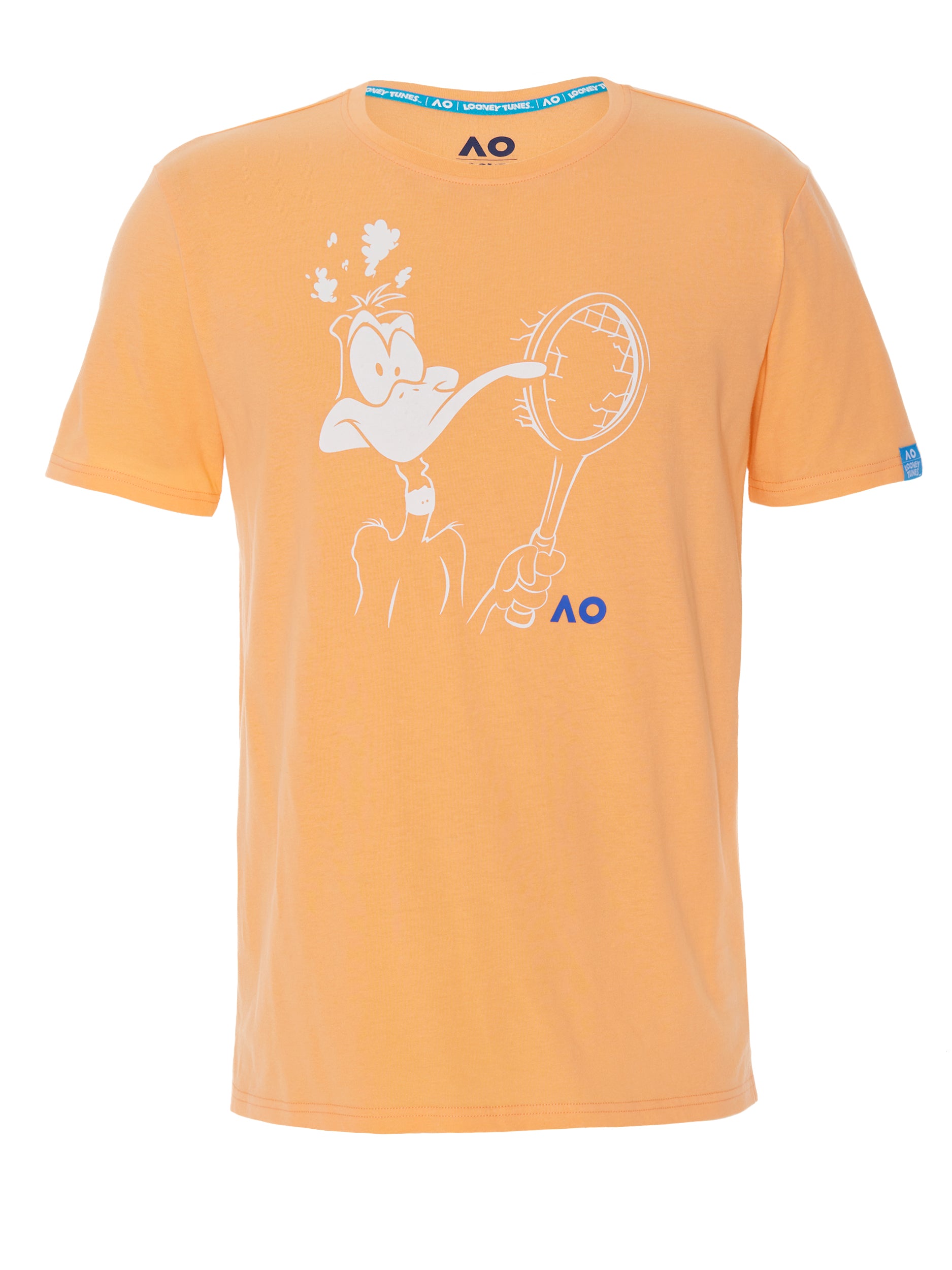T-Shirt - Men's Daffy Duck Print - Orange