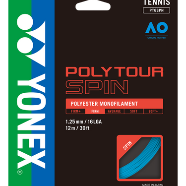 Racquet String - Polytour Spin 125 - Set