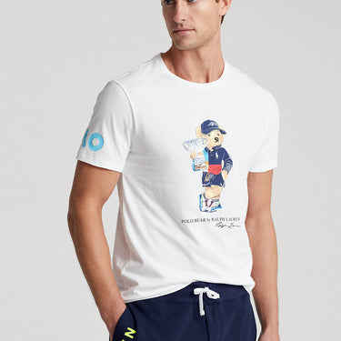 T-Shirt - Men's Polo Bear - White